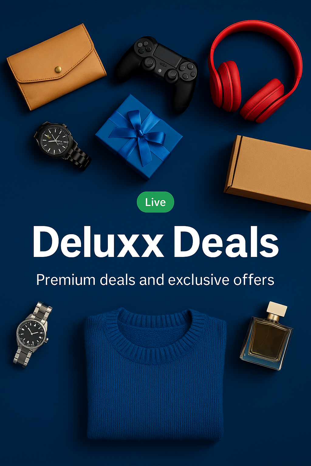 Deluxx Deals – premium products collage